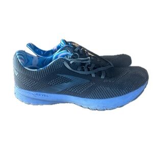 Brooks Revel 5 Men's Size 10.5 D Black Gray Purple Sneakers (1103741D005)